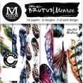 thumbnail image 2 of Brutus Monroe Single-Sided Paper Pad 6"X6" 24/Pkg-Painted Feathers, 2 of 2