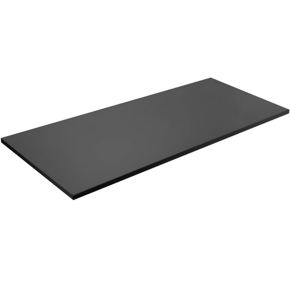 VIVO Black 71 x 30 inch Square Corner Table Top for Standing Desk Frames