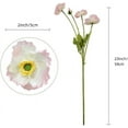 thumbnail image 3 of Zukuco 4PCS Artificial Poppy Silk Flowers with Stems Faux Poppy Flowers Bulk Fake Flowers for Wedding, Home, Party, Table Outdoor Indoor Decor, 3 of 6
