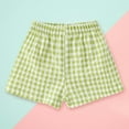 thumbnail image 2 of RUTAYY Toddler Girls Plaid Casual Shorts Little Girls Wear Light Summer Trouser Breathable Pants, 2 of 4