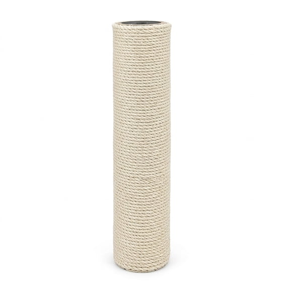 M8 Cat Tree Replacement Post 12.2 L, White Sisal, One Size, 1 Piece, for Routine Pet Use or Habitat Setup