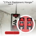 thumbnail image 2 of Elastomeric Hanger - Spring Vibration Isolator - Anti Vibration Ceiling Suspended Mounted - Studio, Home Theater (2 Pack), 2 of 5