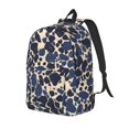 thumbnail image 3 of Casual Canvas Backpack Without Interlayer Large Capacity Stick Bag Design For Outdoor Shopping Office Outdoor Sports Animal Print Style Mediumslateblue_4 Medium, 3 of 7