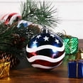 thumbnail image 4 of 12PCS Stars & Stripes Christmas Ball Ornaments 80mm Patriotic Theme Hanging Ball Ornaments Fourth of July Independence Day/Veterans Day Party Decor Holiday Wedding Tree Decorations, 4 of 8