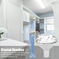thumbnail image 2 of Boutons de Cabinet en Cristal Forme Diamant Poignée pour Tiroir Commode Meubles (Grand), 2 of 8