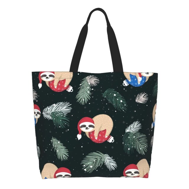Fotbe Baby Sloths Sleeping Bolsa Tote Estética de Lona con Estampado para Mujer - Bolsa Reutilizable de Hombro Casual para Vacaciones, Compras, Trabajo y Gimnasio