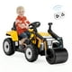 thumbnail image 4 of Costway Tractor eléctrico para niños de 12 V con control remoto, música y luz LED, color amarillo, 4 of 4
