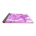 thumbnail image 2 of Ahgly Company Indoor Round Abstract Purple Modern Area Rugs, 8' Round, 2 of 4