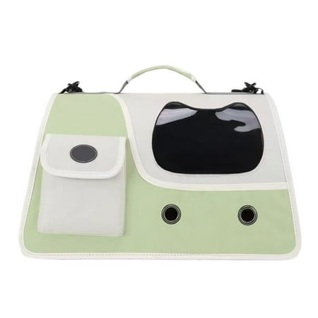 FL Portable Cat Carrier Bag Four Breathable Pet Bag Easy To Carry Shoulder Travel Tote Crossbody Handbag