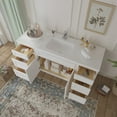 thumbnail image 4 of 63 in. W x 21 in. D x 32.5 in. H Bath Vanity Cabinet without Top in White, 4 of 5