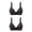 Black, variant on fheaev 2 Pack Everyday Bra Bras For Women Plus Size No Underwire Comfort Wireless Bra Adjustable Strap T-Shirt Bra Lift Up Bra Push Up Bras Minimizer Bra