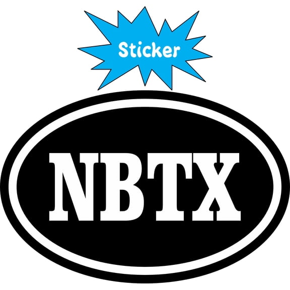 3in x 2in Oval NBTX New Braunfels Texas Sticker