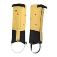 thumbnail image 4 of Polainas para piernas para niños, cubiertas para botas de senderismo, transpirables, portátiles y ajustables, para nieve, para invierno, para montañis amarillo, 4 of 8