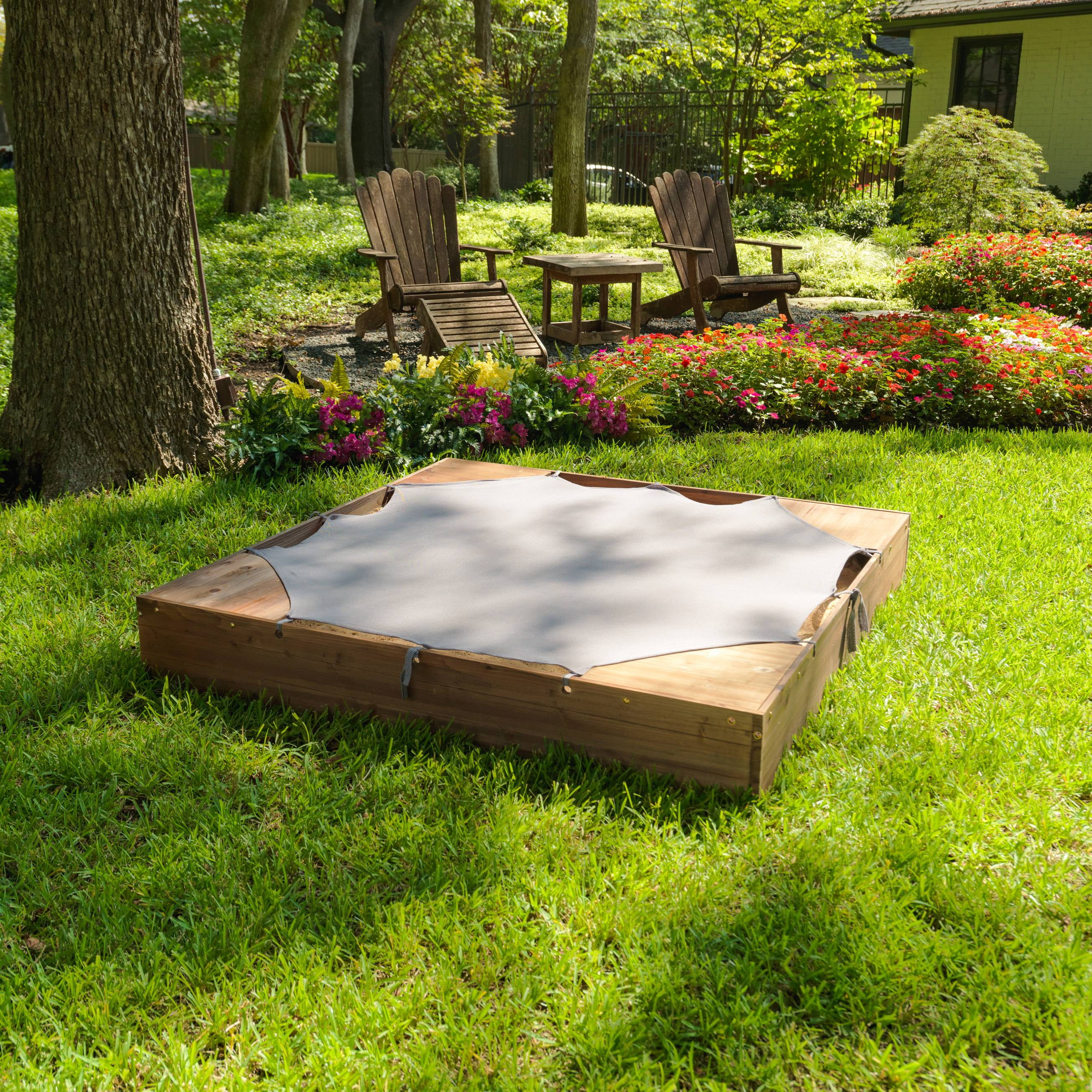 Espresso Sandboxes Accessories Sandboxes Kidkraft Backyard
