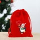 thumbnail image 4 of Bolsa de Franela Navideña onlyliua Bolsa de Embalaje de Dulces Manzanas Navideñas Bolsa de regalo Navideña Bolsa con Cordón Bolsa Pequeña de Franela con Cordón 7,87X, 4 of 6