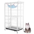 thumbnail image 4 of Btidfty 4-Tiers Cat Cages Indoor with 360 Degree Wheels Cat Enclosures 30.31x20.47x53.54in Collapsible Metal Wire Cats Kennels for Indoor Adult Cats Kitten Chinchilla, 4 of 8
