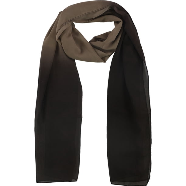 Verona Collection Mujer Hand Dyed Ombre Hijab Bufanda Wrap, Marrón, Talla única
