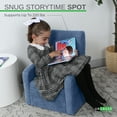thumbnail image 6 of STASH Comfy Kids Sofa Chair with Toy Storage – Folding Toddler Chair Converts to Ottoman, Hidden Under-Seat Chest, Supports 200 lb, Playroom or Bedroom Chair, 6 of 9
