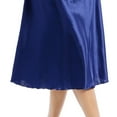 thumbnail image 4 of Women Satin Nightgown Silk Chemise Mini Slips V Neck Negligee Sleepwear with Adjustable Straps Dark Blue XXL, 4 of 7