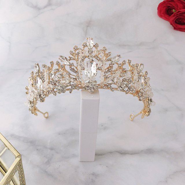 OHOIOLLA 1Ud Crown Crystal Tiara Accesorio Para Novias Y Fiesta
