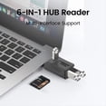 thumbnail image 3 of Lector de Tarjetas Multifunción USB 3.0 6 en 1, Adaptador OTG, USB, SD, TF, para Impresora, Ratón, Teclado, Extensor, Lector de Tarjetas., 3 of 6