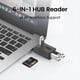 thumbnail image 3 of Lector de Tarjetas Multifunción USB 3.0 6 en 1, Adaptador OTG, USB, SD, TF, para Impresora, Ratón, Teclado, Extensor, Lector de Tarjetas., 3 of 5