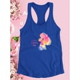 thumbnail image 3 of Happy Mom Child Watercolor Racerback Tank Women -Image by Shutterstock, Female XX-Large, 3 of 4