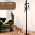 thumbnail image 6 of EDISHINE 62in Industrial Black Floor Lamps for Living Room, Dimmable, Metal Standing Tree Lamp for Bedroom, Office, 3 LED Bulb Included, 6 of 7