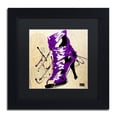 thumbnail image 2 of Trademark Fine Art "Purple Strap Boot" Canvas Art by Roderick Stevens, Black Matte, Black Frame, 2 of 5