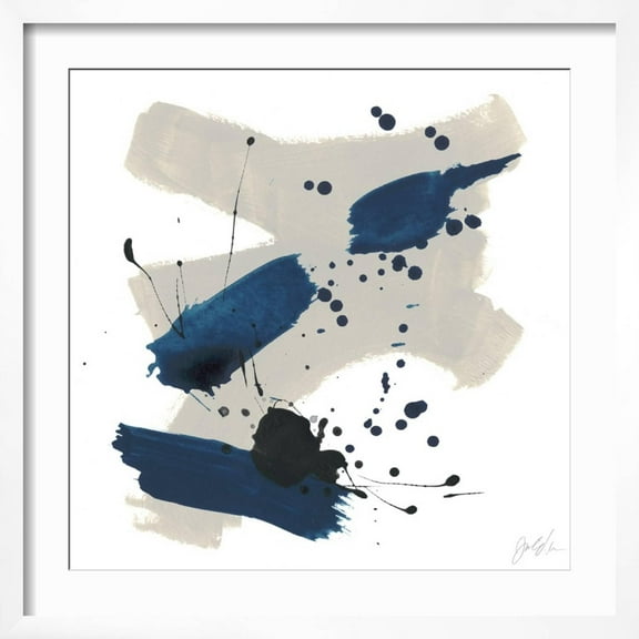 Art.com Kanji III Art Print by June Vess, White Frame Wall Art, 21" x 21"