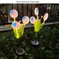 thumbnail image 3 of Luz Solar Patriótica Del Jardín, Luz Solar De La Bandera Americana Resistente Al Agua Con Energía Solar Para Los Patios, 3 of 7