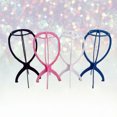 thumbnail image 4 of BESTONZON 6Pcs Folding Plastic Stable Durable Wig Hair Hat Holder Stand Support Display Hanger Tools (Random Color), 4 of 6