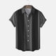 thumbnail image 4 of Playeras De Hombre, Moda De Verano Para Hombre, Informal, Para Playa, Playa, Estampado Digital 3D, Solapa, Botón, Camisa De Manga Corta, Camiseta, 4 of 4