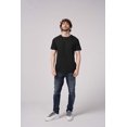 thumbnail image 3 of MilltexMen & Women Lightweight Cotton T-Shirt, Casual Short Sleeve Crew Neck Tee, Soft Breathable Basic Everyday Wear Unisex Summer Top Comfortable Regular Fit Shirt-BlackHtr, 3 of 4