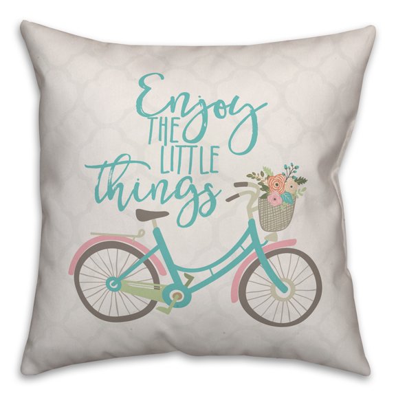 Creative Products Enjoy the Little Things 16x16 Spun Poly Pillow