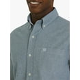 thumbnail image 4 of Chaps Men's and Big Men's Seacoast Wash Long Sleeve Oxford Woven Shirt, Sizes S-3XL, 4 of 8
