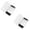 transparent 2pcs, variant on 3 in 1 Tempered Glass Nail File Set with Travel Case Washable Manicure Tool