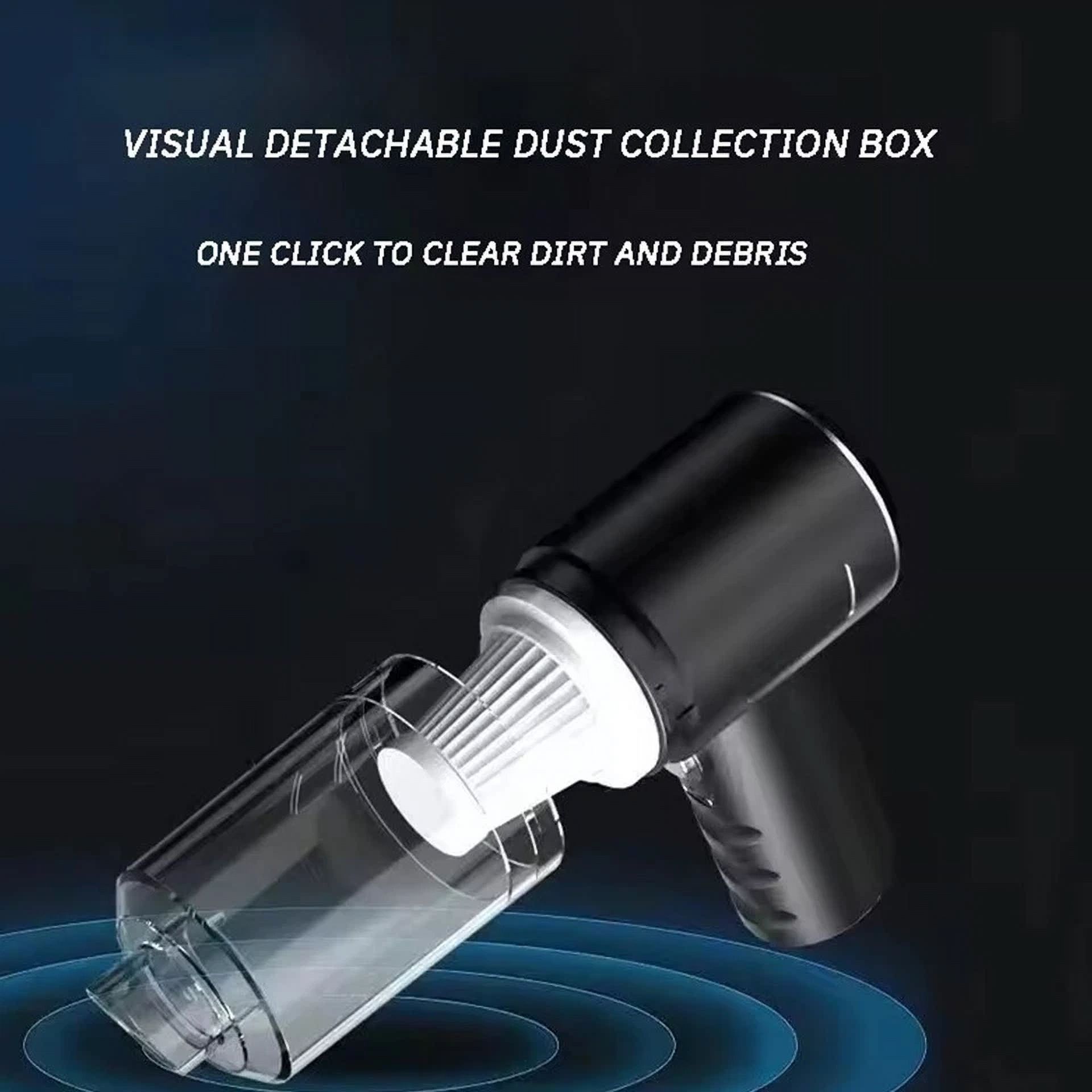 BUTTERFLY- 9000Pa Upgrade Car Vacuum Cleaner Small Mini Wireless Handheld Rechargeable Mini