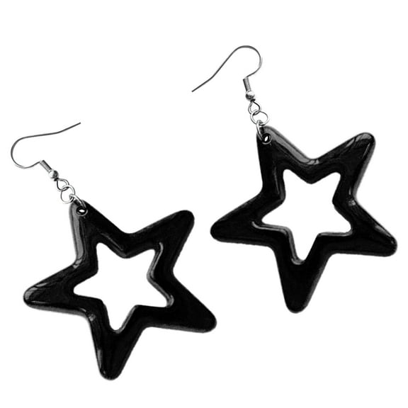 Necvior Sweet Cool Dangle Earrings Fashion Hollow Acrylic Star Pendant Earrings Minimalist Drop Earrings Y2K Style Woman Jewelry