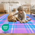thumbnail image 4 of ODIKA 8'x10' Washable Area Rug Non-Slip Chair-Friendly Mat Ombre Short Checkered Geometric Transitional Block Layout Pile for Dining Room, Large Office, Lounge, 4 of 7