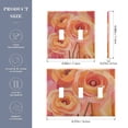 thumbnail image 2 of Yayeee Toggle Light Switch Wall Plate 2-Gang 4.56"x4.48" Decorative Outlet Cover, Pink Flowers, 2 of 7
