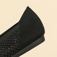thumbnail image 4 of Zapatos planos de punto para mujer, zapatillas de ballet informales, zapatos planos de malla antideslizantes para el trabajo y la oficina, 4 of 9