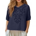 thumbnail image 1 of TaTaai Casual Knit Women Cardigan Solid Color Printed Short Sleeve V Neck Regular Fit Soft Comfort Machine Washable No Fading Daily Office Casual Wear Blouse Gift, 1 of 7