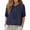 Navy, variant on New trends for her GaThRRgYP Women's Tunic Tee with Short Sleeves,Women's Solid Color Hollow Out Woven Sweater without Buttons Conditioned Shirt Casual Jacket Cardigan Red S