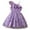 Purple, variant on QTOCIO Toddler Girls Dresses, Baby Girl Summer Clothes, Girls' Summer New Short Sleeve Ruffled Round Neck Lace Embroidery Mesh Princess Bow Skirt, Purple, 2 Years