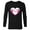 Black, variant on Marvel Spider-Man Ghost Spider Spider-Gwen Heart Mask Logo - Long Sleeve T-Shirt for Men - Customized-White