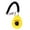 Yellow, variant on Soumake Pet Trainer Oval Shape Elastic ABS Dog Training Clicker for Outdoor
