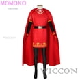 thumbnail image 4 of Disfraz de Lord Farquaad para cosplay, uniforme de anime, capa, guantes, sombrero, conjunto medieval, fiesta de Halloween, traje rojo para niños, mujeres y hombres, 4 of 5