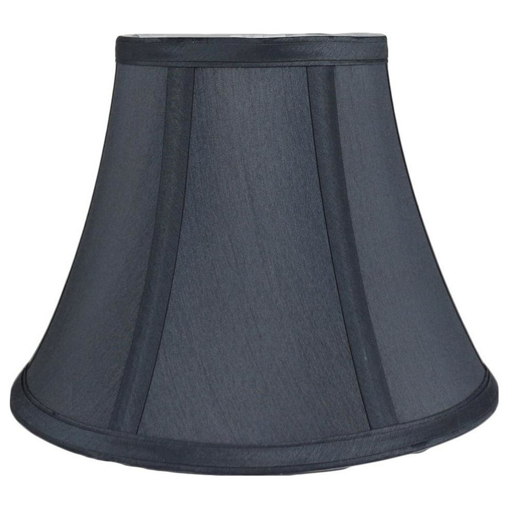 Urbanest Faux Silk Bell Lamp Shade, 5x9x7", Gray
