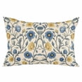 thumbnail image 2 of Vintage Blue Yellow Standard Size Pillow Cover, Pillowcase Protectors with Zipper, Breathable Decorative Throw Pillow Case Cover, Spring Enchanted Garden Florals Pillow Shams for Couch Sofa 20x26Inch, 2 of 8
